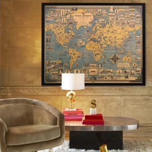 Grand poster mural carte du monde