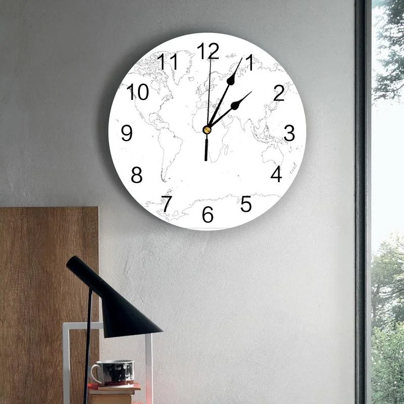 Horloge <br> Carte Du Monde Design