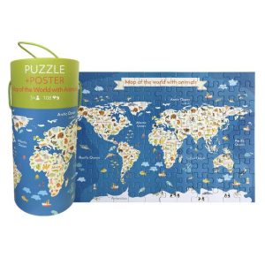 Puzzle Carte Du Monde Bleu | La Carte Du Monde