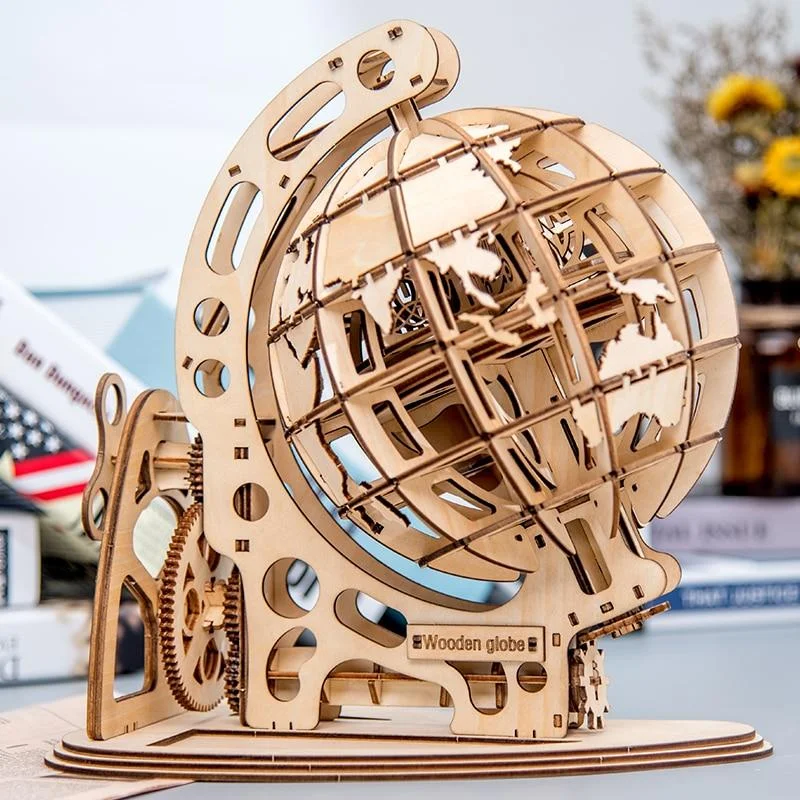 Puzzle <br> Globe Du Monde En Bois